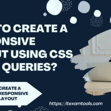 responsive layout using CSS media queries