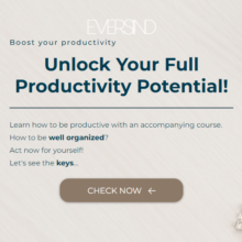 Learn how to be productive with an accompanying course.