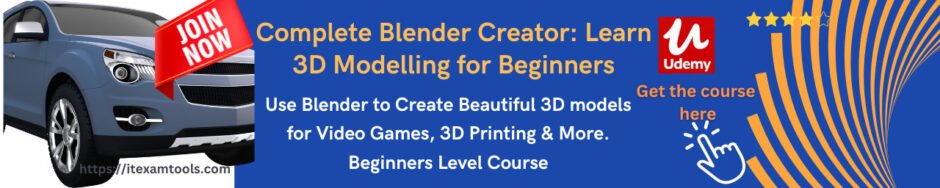 Complete Blender Creator: Learn 3D Modelling for Beginners
