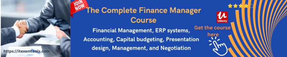 The Complete Finance Manager Course