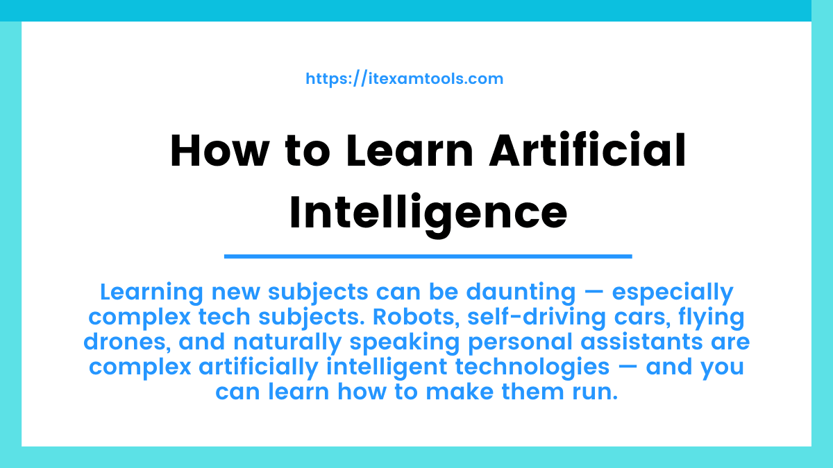 How to Learn Artificial Intelligence