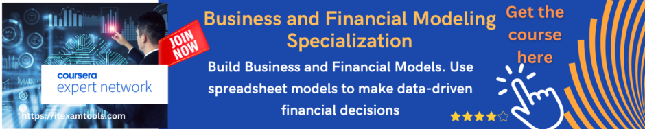 Business and Financial Modeling Specialization
