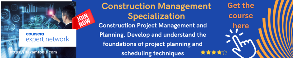 Construction Management Specialization

