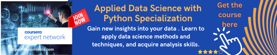 Applied Data Science with Python Specialization
