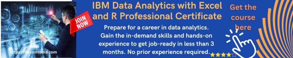 IBM Data Analytics with Excel and R Professional Certificate
